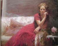 Pino Daeni - Impression oil painting.